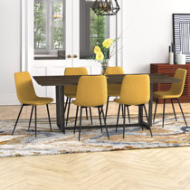 Yellow kitchen deals chairs